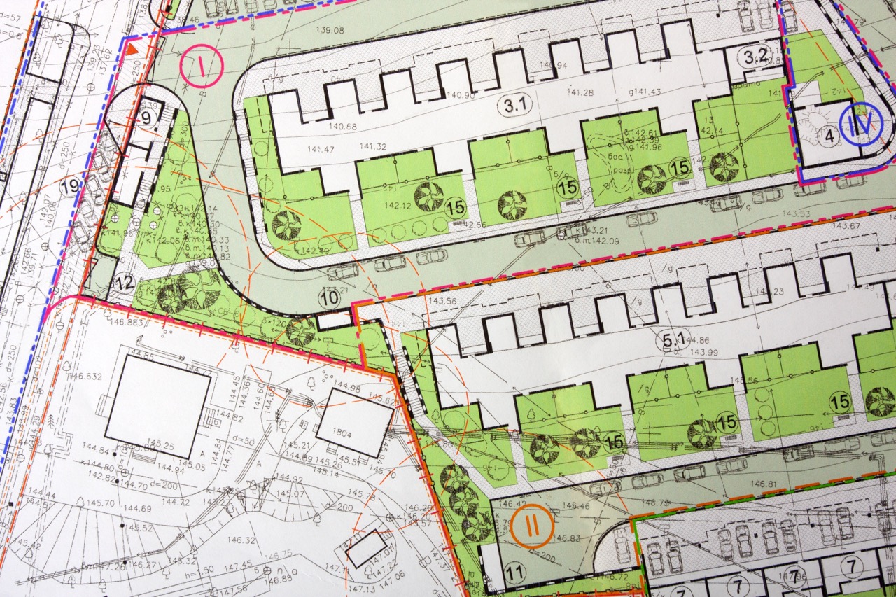 Architectural general plan. Background or texture