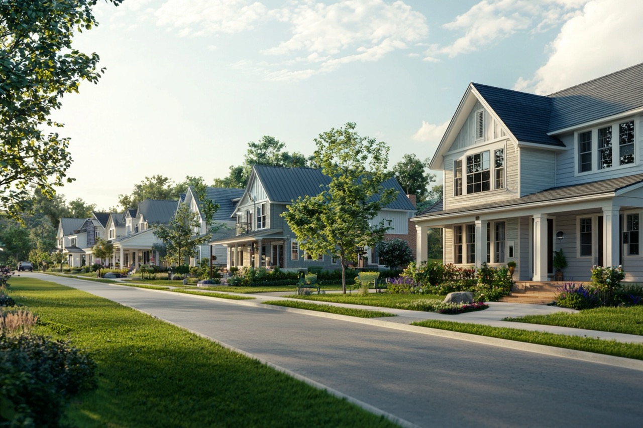 contemporary-suburban-neighborhood-with-spacious-e Large