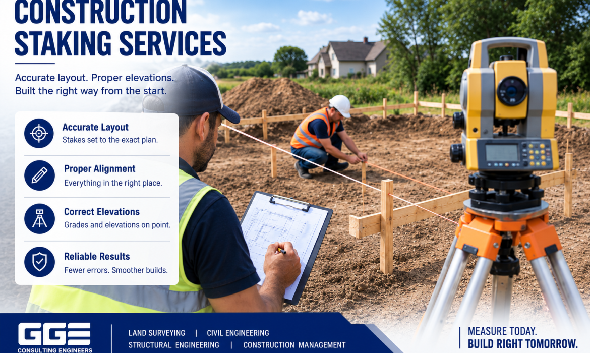 construction staking services